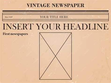 Vintage Newspaper Template
