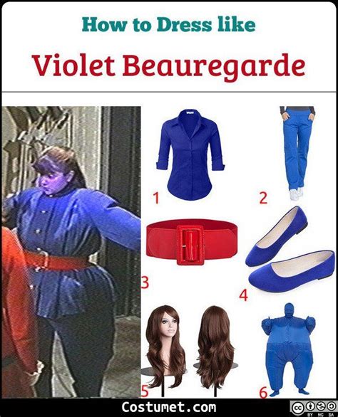 Violet Beauregarde: The Wondrously Blue Costume from Charlie and the Chocolate Factory