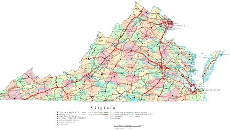 Virginia Map Printable