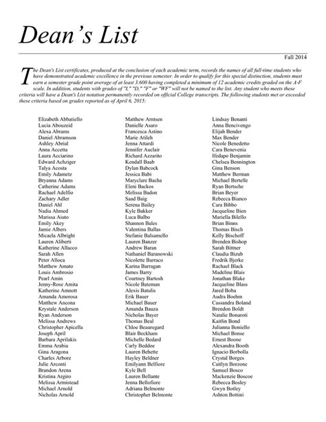 Virginia Tech Dean's List: A Mark of Excellence