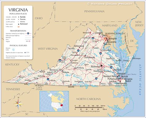 Virginia Western Map: A Comprehensive Guide to the Commonwealth's Geography