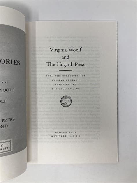 Virginia Woolf and the Hogarth Press From the Collection of William Beekman Doc
