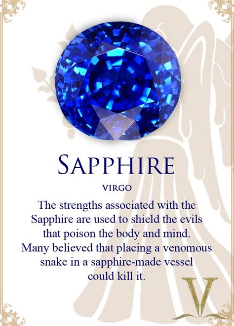 Virgo's Birthstone: Sapphire, the Stone of Wisdom and Tranquility