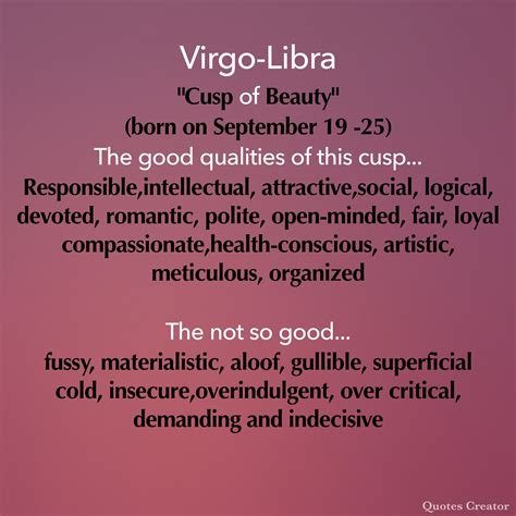 Virgo-Libra Cusp