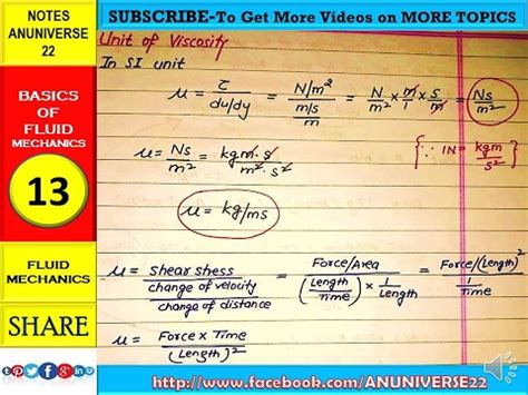 Viscosity Unit Basics