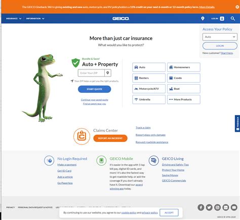 Visit GEICO's website.