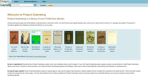 Visit Project Gutenberg: