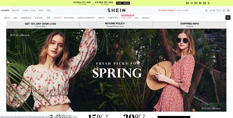 Visit Shein's Website: