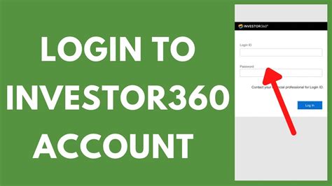 Visit the Investors 360 login page: