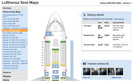 Visit the SeatGuru website: