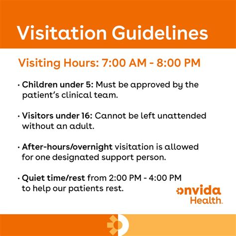 Visiting during non-designated hours: