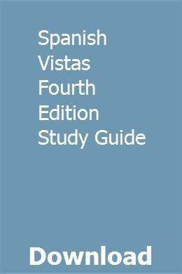 Vistas Fourth Edition Answer Key Kindle Editon