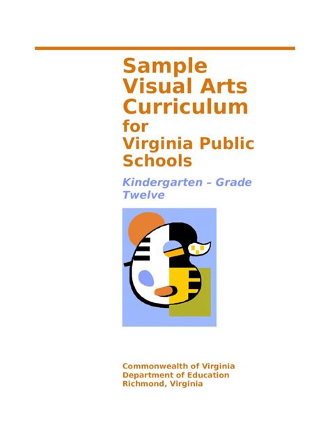 Visual Arts Sample Curriculum - VDOE :: Virginia Department Ebook Doc