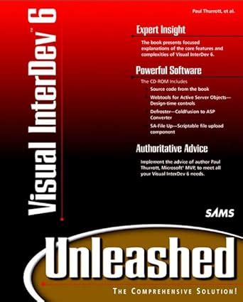 Visual InterDev 6 Unleashed PDF