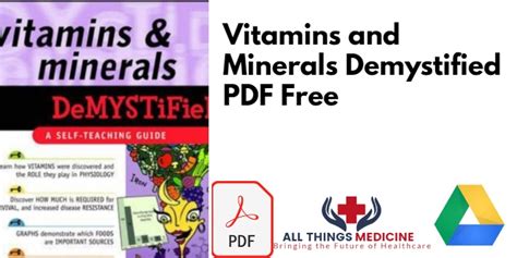 Vitamins and Minerals Demystified PDF