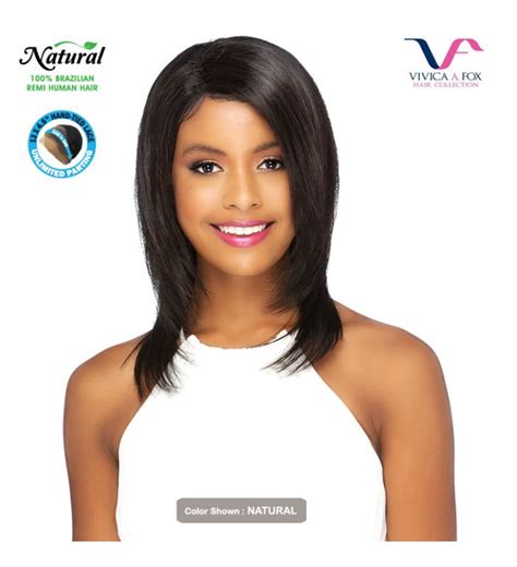 Vivica Fox 1B Natural Black Remy Human Hair Wig