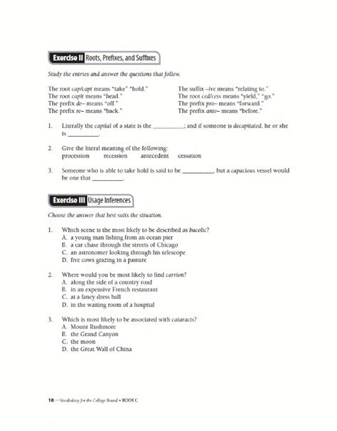 Vocabulary For The College Bound Student Answers Chapter 5 Epub