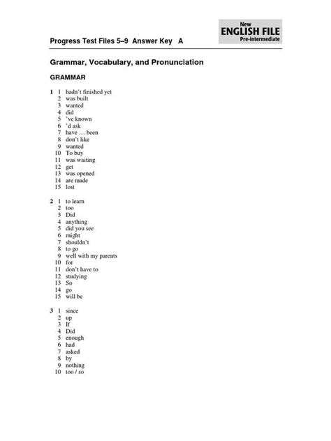 Vocabulary Level C Answers Reader