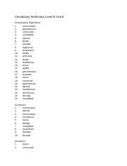 Vocabulary Level E Answers Epub