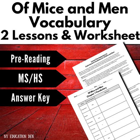 Vocabulary Mice And Men With Answers PDF