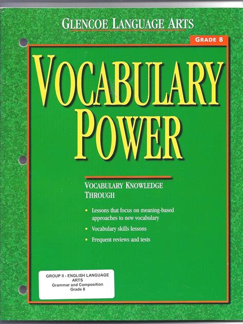 Vocabulary Power Grade 8 Answer Key Glenco PDF