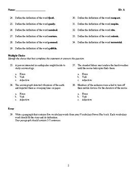 Vocabulary Power Plus 3 Lesson 8 Answers Reader