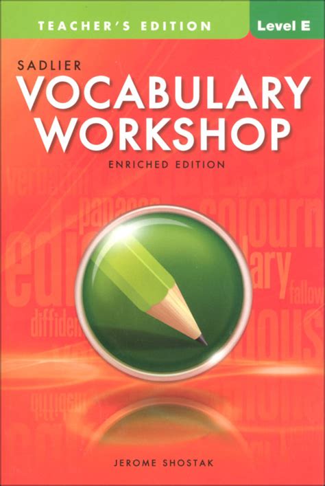 Vocabulary Workshop Answers Enriched Edition Level E Reader