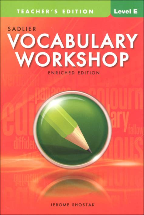 Vocabulary Workshop Answers Enriched Edition Level E Reader