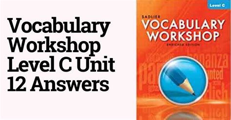 Vocabulary Workshop Answers Level E Unit 2 PDF