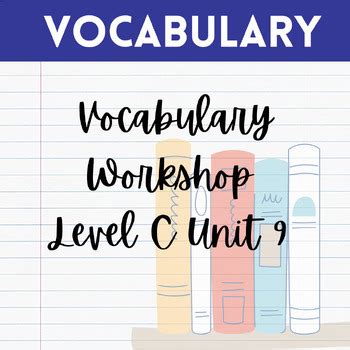 Vocabulary Workshop Level C Answers Unit 15 Epub