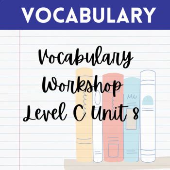 Vocabulary Workshop Level C Unit 8 Answers PDF