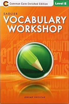 Vocabulary Workshop Level E Enriched Edition Answer Key Kindle Editon