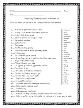 Vocabulary Workshop Review Units 7 9 Answers PDF