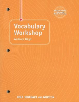 Vocabulary Workshop Sixth Course Answer Key Kindle Editon
