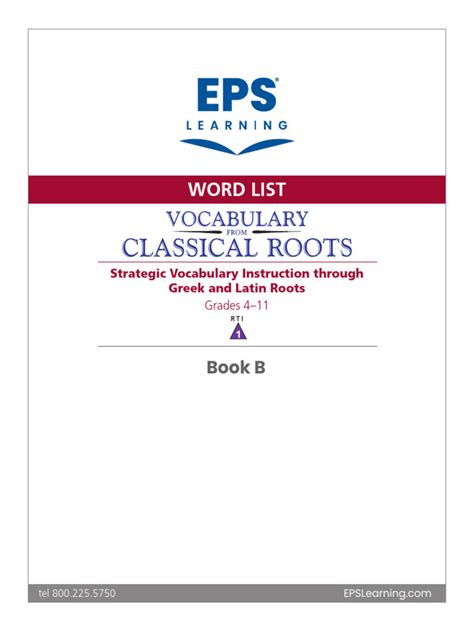 Vocabulary from Classical Roots B PDF