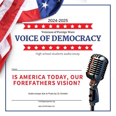 Voice of Democracy Scholarship: Unleashing the Power of Patriotic Expression