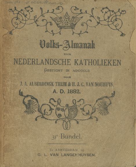 Volks-Almanak Voor Nederlandsche Katholieken PDF