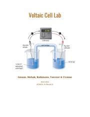 Voltaic Cell Measurements Lab Answers PDF