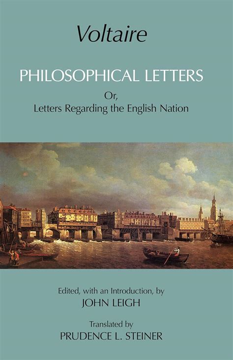 Voltaire Philosophical Letters Or Letters Regarding the English Nation Hackett Classics Doc