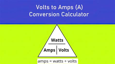 Volts to Amps Conversion: The Ultimate Guide