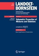 Volumetric Properties of Mixtures and Solutions Binary Liquid Systems of Nonelectrolytes 1st Edition Reader