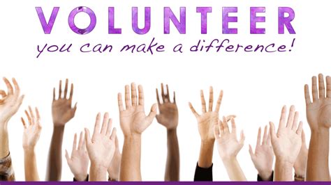 Volunteer your time: