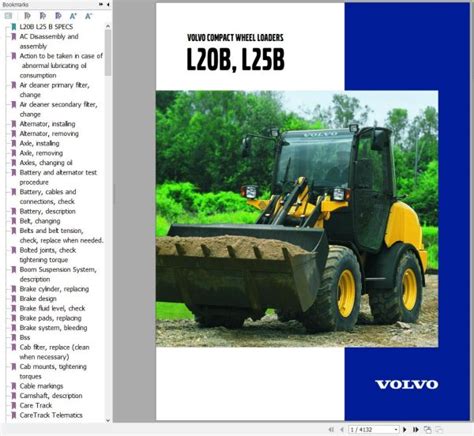 Volvo L20b Front End Loader Service Manual Ebook PDF