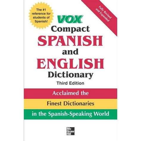 Vox Compact Spanish and English Dictionarys 3rd Edition Epub