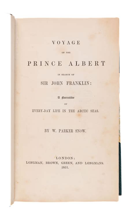 Voyage of the Prince Albert in Search of Sir John Franklin A Narrative of Everyday Life in the Arcti Kindle Editon