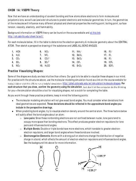 Vsepr Lab Answers Reader