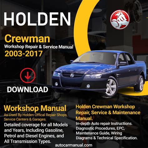 Vz Holden Crewman Workshop Manual Ebook Kindle Editon