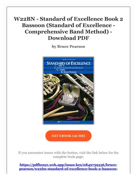 W22BN Standard of Excellence Book 2 Bassoon Standard of Excellence Comprehensive Band Method