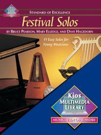 W28FL Standard of Excellence Festival Solos Book CD Flute