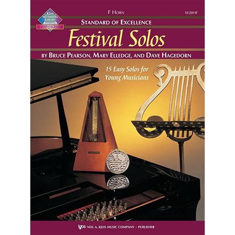 W28HF Standard of Excellence Festival Solos Book CD French Horn